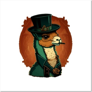 Alpaca With Top Hat Posters and Art